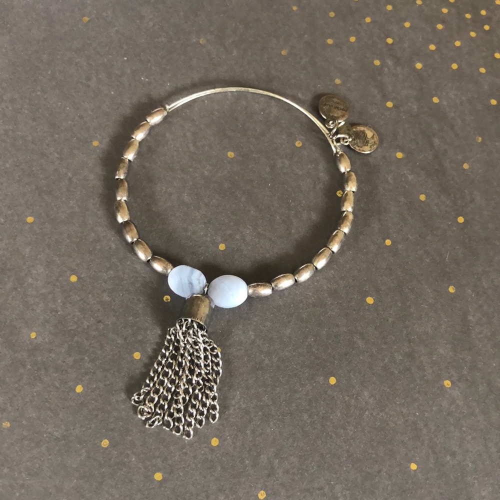 Alex and Ani Tassle Bracelet- Rafaelian Silver